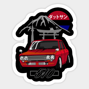 Datsun 510 (Red) Sticker